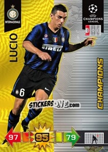 Cromo Lucio - UEFA Champions League 2010-2011. Adrenalyn XL - Panini