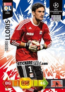 Sticker Hugo Lloris - UEFA Champions League 2010-2011. Adrenalyn XL - Panini