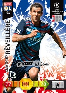 Sticker Anthony Réveillère - UEFA Champions League 2010-2011. Adrenalyn XL n. 139 - Panini