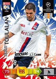 Cromo Jérémy Toulalan - UEFA Champions League 2010-2011. Adrenalyn XL - Panini