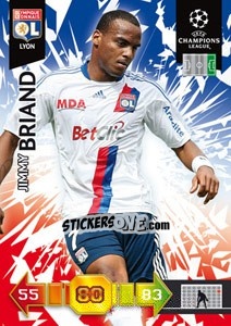 Figurina Jimmy Briand - UEFA Champions League 2010-2011. Adrenalyn XL - Panini