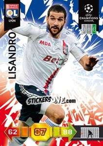 Sticker Lisandro López - UEFA Champions League 2010-2011. Adrenalyn XL - Panini
