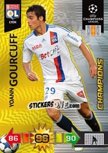 Sticker Yoann Gourcuff - UEFA Champions League 2010-2011. Adrenalyn XL n. 150 - Panini