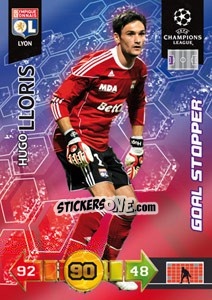 Figurina Hugo Lloris - UEFA Champions League 2010-2011. Adrenalyn XL - Panini