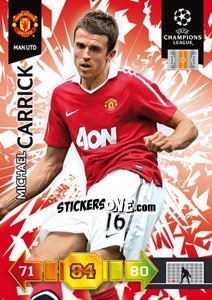 Cromo Michael Carrick - UEFA Champions League 2010-2011. Adrenalyn XL - Panini