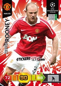 Sticker Wayne Rooney - UEFA Champions League 2010-2011. Adrenalyn XL n. 166 - Panini