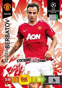 Sticker Dimitar Berbatov - UEFA Champions League 2010-2011. Adrenalyn XL n. 167 - Panini