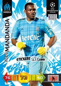 Sticker Steve Mandanda - UEFA Champions League 2010-2011. Adrenalyn XL n. 176 - Panini