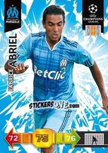 Sticker Fabrice Abriel - UEFA Champions League 2010-2011. Adrenalyn XL n. 186 - Panini