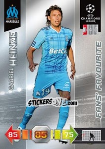 Sticker Gabriel Heinze - UEFA Champions League 2010-2011. Adrenalyn XL n. 189 - Panini