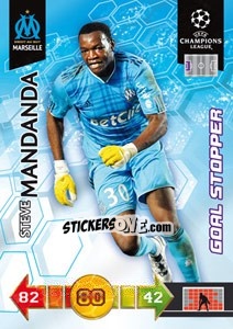 Sticker Steve Mandanda - UEFA Champions League 2010-2011. Adrenalyn XL n. 190 - Panini