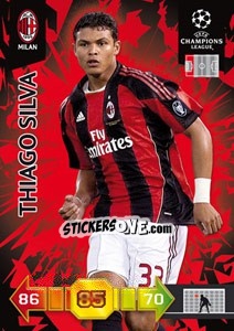 Figurina Thiago Silva - UEFA Champions League 2010-2011. Adrenalyn XL - Panini