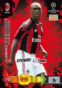 Sticker Clarence Seedorf - UEFA Champions League 2010-2011. Adrenalyn XL n. 199 - Panini