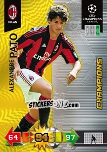 Sticker Alexandre Pato - UEFA Champions League 2010-2011. Adrenalyn XL n. 205 - Panini