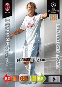 Figurina Massimo Ambrosini - UEFA Champions League 2010-2011. Adrenalyn XL - Panini
