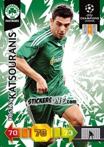 Sticker Kostas Katsouranis - UEFA Champions League 2010-2011. Adrenalyn XL n. 214 - Panini