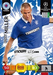 Figurina Kenny Miller - UEFA Champions League 2010-2011. Adrenalyn XL - Panini