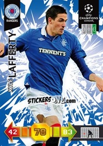 Sticker Kyle Lafferty - UEFA Champions League 2010-2011. Adrenalyn XL n. 227 - Panini