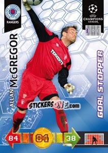 Sticker Allan McGregor - UEFA Champions League 2010-2011. Adrenalyn XL n. 229 - Panini