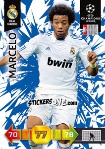 Sticker Marcelo - UEFA Champions League 2010-2011. Adrenalyn XL - Panini