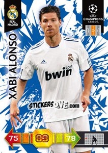 Sticker Xabi Alonso - UEFA Champions League 2010-2011. Adrenalyn XL n. 236 - Panini