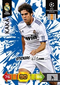 Figurina Kaká - UEFA Champions League 2010-2011. Adrenalyn XL - Panini