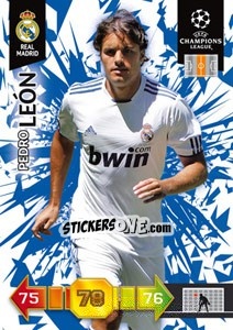 Sticker Pedro León - UEFA Champions League 2010-2011. Adrenalyn XL - Panini
