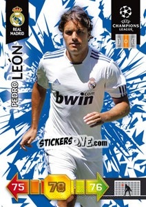 Figurina Pedro León - UEFA Champions League 2010-2011. Adrenalyn XL - Panini