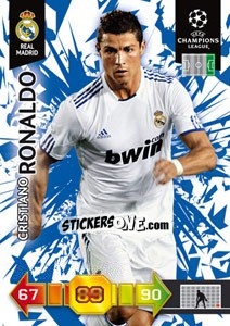 Cromo Cristiano Ronaldo - UEFA Champions League 2010-2011. Adrenalyn XL - Panini