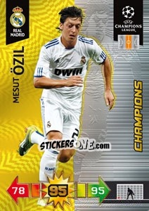 Sticker Mesut Özil - UEFA Champions League 2010-2011. Adrenalyn XL - Panini