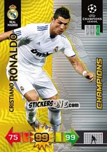 Sticker Cristiano Ronaldo - UEFA Champions League 2010-2011. Adrenalyn XL n. 247 - Panini