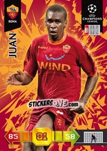 Sticker Juan - UEFA Champions League 2010-2011. Adrenalyn XL - Panini