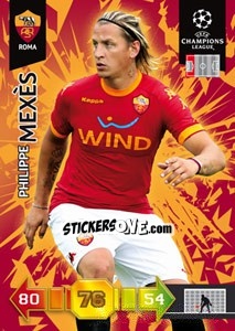 Sticker Philippe Mexès - UEFA Champions League 2010-2011. Adrenalyn XL - Panini