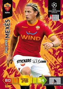 Sticker Philippe Mexès - UEFA Champions League 2010-2011. Adrenalyn XL n. 255 - Panini