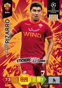 Sticker David Pizarro - UEFA Champions League 2010-2011. Adrenalyn XL - Panini