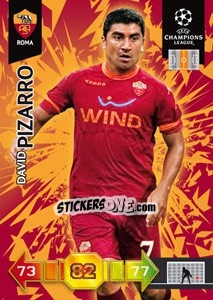Sticker David Pizarro - UEFA Champions League 2010-2011. Adrenalyn XL n. 258 - Panini