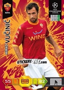 Sticker Mirko Vucinic - UEFA Champions League 2010-2011. Adrenalyn XL n. 263 - Panini