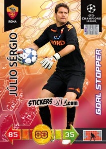 Sticker Júlio Sérgio - UEFA Champions League 2010-2011. Adrenalyn XL - Panini