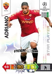 Sticker Adriano - UEFA Champions League 2010-2011. Adrenalyn XL n. 267 - Panini