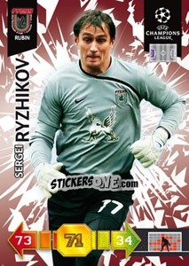Sticker Sergei Ryzhikov - UEFA Champions League 2010-2011. Adrenalyn XL n. 268 - Panini