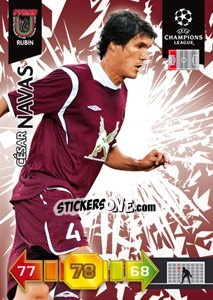 Sticker César Navas - UEFA Champions League 2010-2011. Adrenalyn XL - Panini