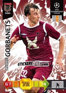 Cromo Andrei Gorbanets - UEFA Champions League 2010-2011. Adrenalyn XL - Panini