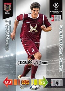Sticker César Navas - UEFA Champions League 2010-2011. Adrenalyn XL n. 280 - Panini