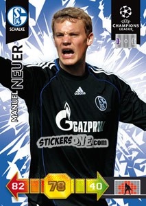Sticker Manuel Neuer - UEFA Champions League 2010-2011. Adrenalyn XL n. 283 - Panini