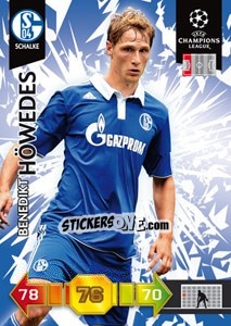 Sticker Benedikt Höwedes - UEFA Champions League 2010-2011. Adrenalyn XL - Panini