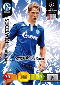 Sticker Benedikt Höwedes - UEFA Champions League 2010-2011. Adrenalyn XL n. 285 - Panini