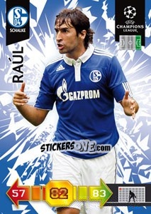 Cromo Raúl González - UEFA Champions League 2010-2011. Adrenalyn XL - Panini