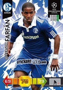 Sticker Jefferson Farfán - UEFA Champions League 2010-2011. Adrenalyn XL n. 293 - Panini