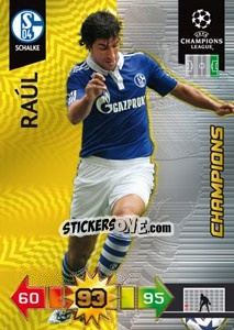 Figurina Raúl González - UEFA Champions League 2010-2011. Adrenalyn XL - Panini