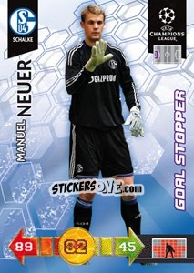 Sticker Manuel Neuer - UEFA Champions League 2010-2011. Adrenalyn XL - Panini